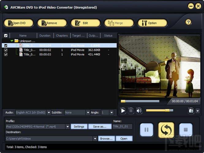 AVCWare DVD to iPod Video Converter,AVCWare DVD to iPod Video Converter下载,AVCWar