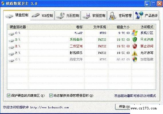 核盾数据卫士3.0+破解版补丁,系统,系统保护.